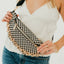 Woven Checkered Black
