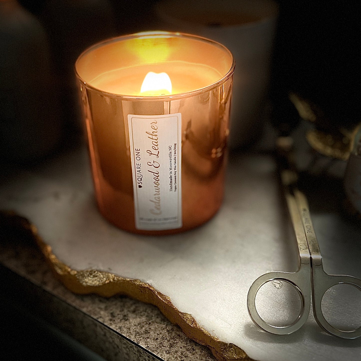 LSO Cedarwood & Leather Candle