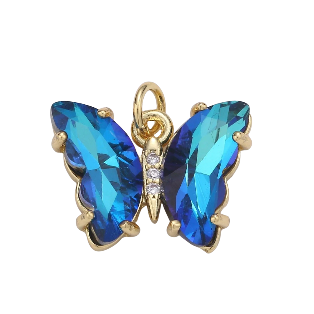 Blue Butterfly Charm