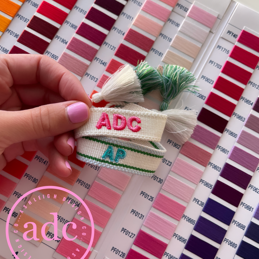 *kids* CUSTOM Embroidered Bracelet