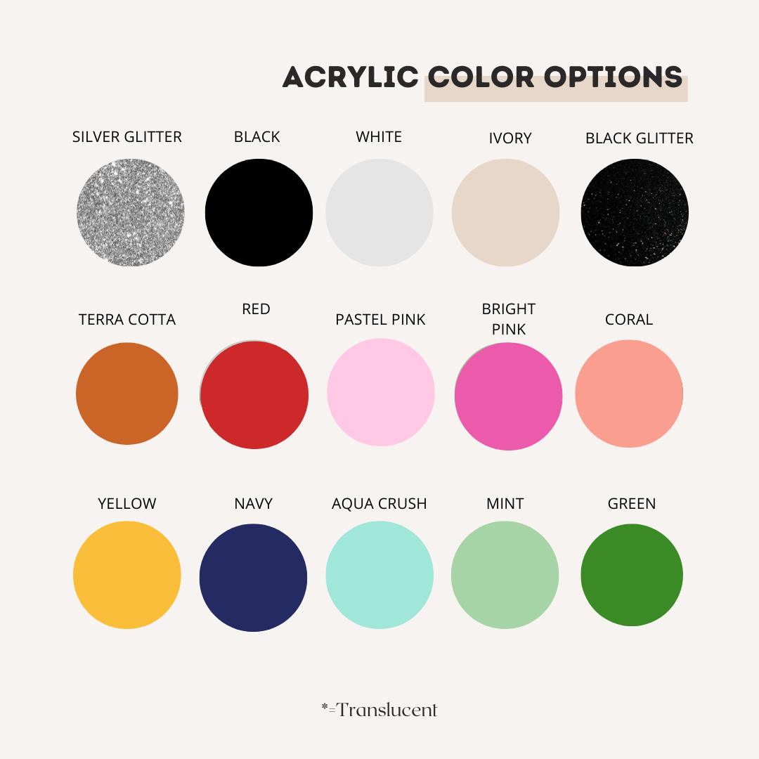 Custom Acrylic City Keychain - Cursive Font