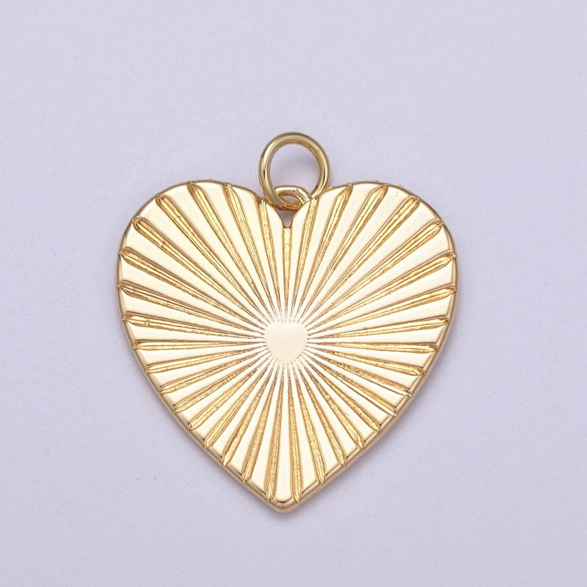 Sunburst Heart Charm