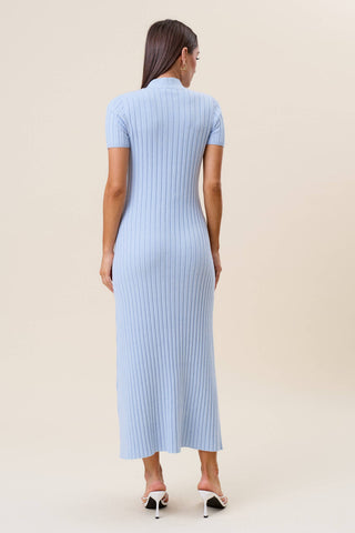 Blue Sky Knit Bow Dress