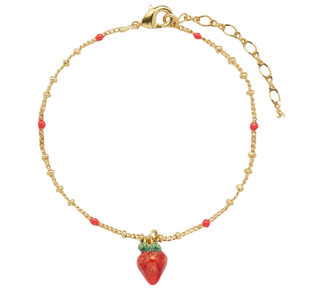 Spring Picnic Bracelet- enamel charms