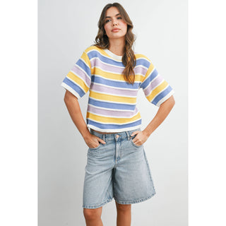 Spring Pastels Striped Knit
