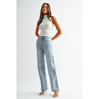 Peekaboo Pearl Mica Denim