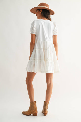 Willow Button Mini Dress