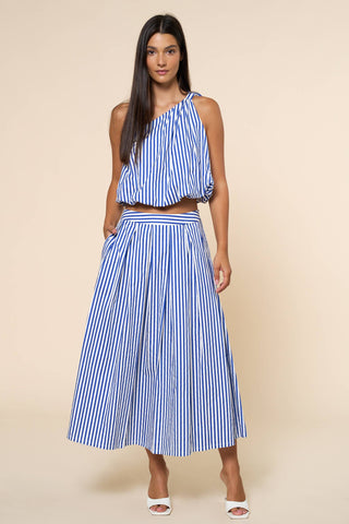Sailor One Shoulder Bubble Top
