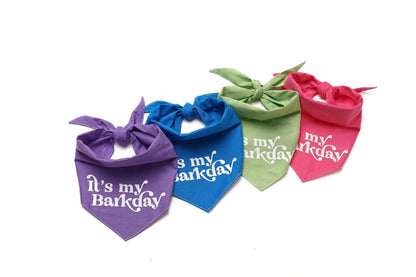 Barkday Pink Birthday Dog Bandana