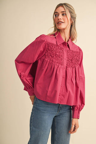 Diamond Ruched Top