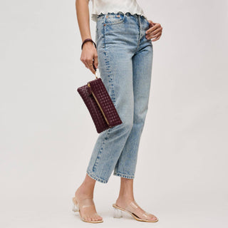 Aria Woven Wristlet Clutch