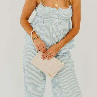 Veda Woven Crossbody and Clutch Bag