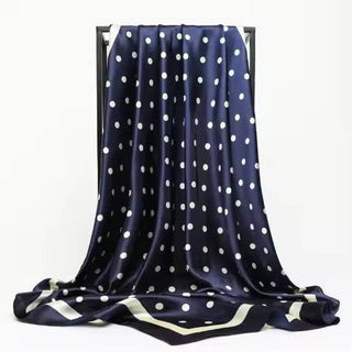LARGE POLKA DOT PRINT BANDANA SCARF | 40SC694