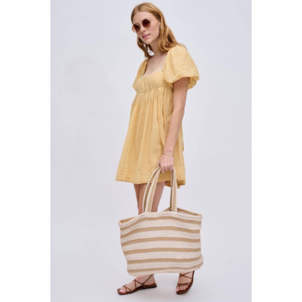 Ophelia Striped Beach Summer Tote