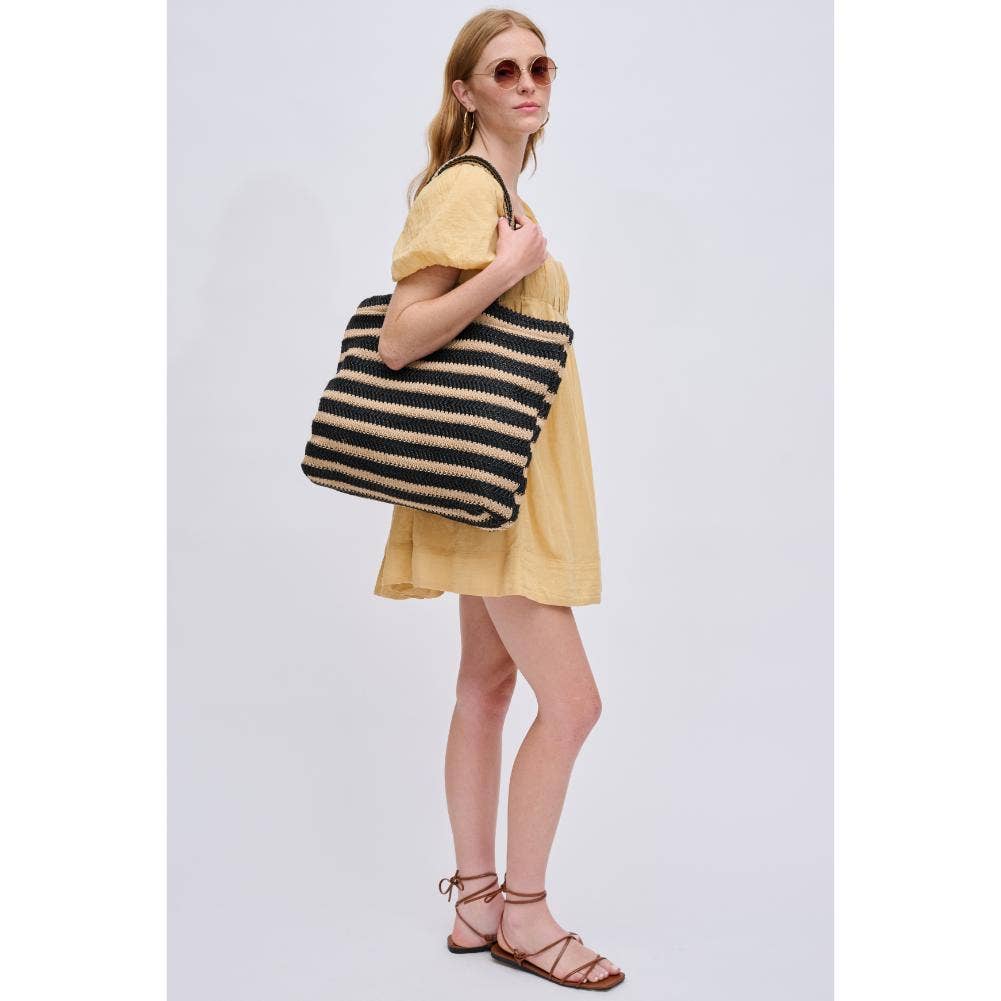 Ophelia Striped Beach Summer Tote