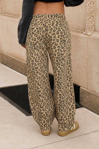 Debra Leopard Barrel Pant