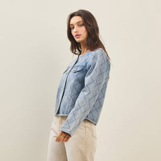 Spring Fling Denin Quilted Jacket