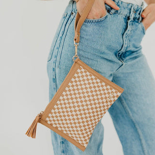 Veda Woven Crossbody and Clutch Bag