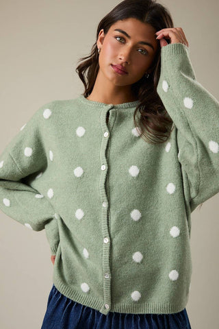 Sage with Envy Cardigan
