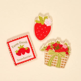 Little Magnet Set-Farm Fresh Strawberries