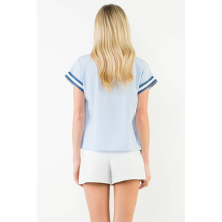 Ashley Flutter sleeve top