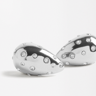 Icon Tear Drop-Stainless Steel and CZ