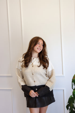 MORNING CHAI COLORBLOCK CARDIGAN
