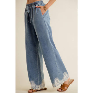 Lacey Thoughts Wide Denim Pant