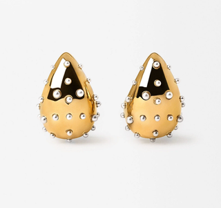 Icon Tear Drop-Stainless Steel and CZ