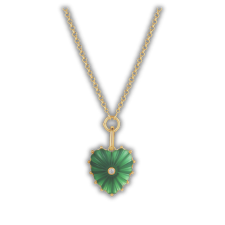 Let Your Heart Lead- Gemstone Pendant Necklace- Heart Center