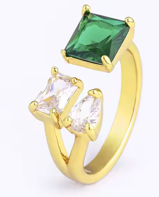 Moi et Toi Ring - May Beyond Emerald- Open band