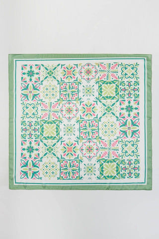 Garden Tile Mosaic Print Bandana