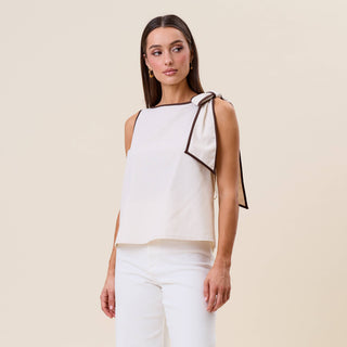 Bella Bow shoulder top