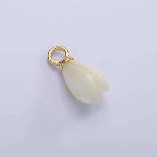 White Flower Charm