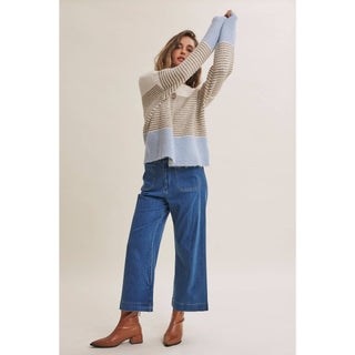 MORNING CHAI COLORBLOCK CARDIGAN