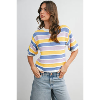 Spring Pastels Striped Knit