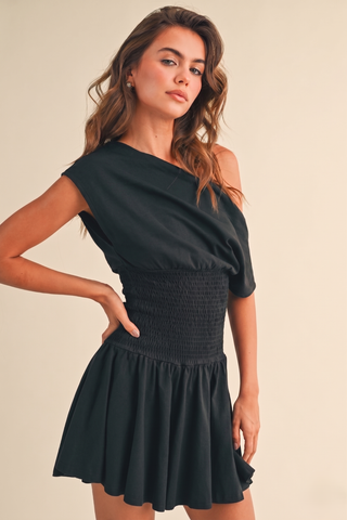 Flirty Girl Off Shoulder Dress