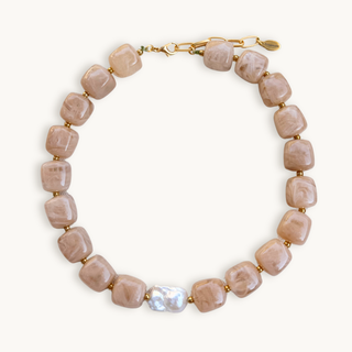 Tan Statement Bubble Necklace