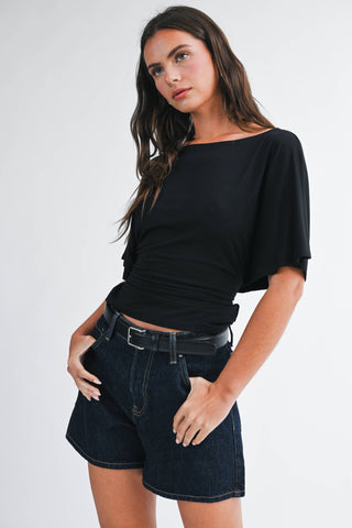 Carolina Sky Back Tie Top