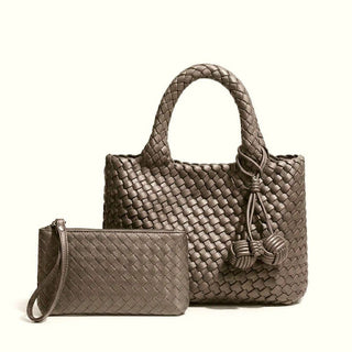 Daya Mini Woven Tote Bag w/ Bag Charm