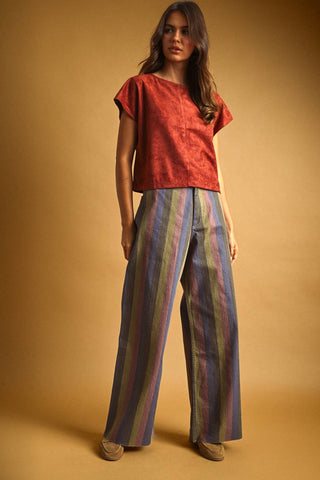 MULTI COLOR PANEL PANTS