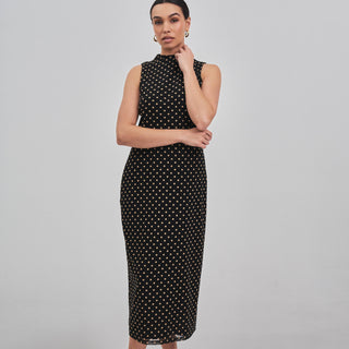 NYC Girl Polka dot mesh dress