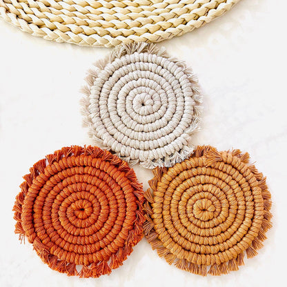 Spiral Macrame Coasters