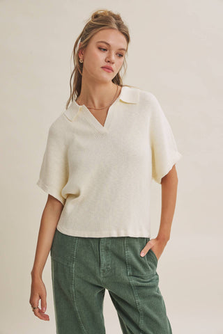 SLUB RIB DOLMAN SWEATER