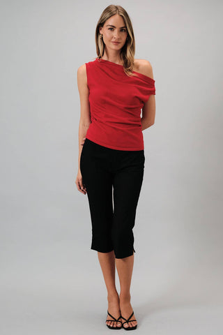 Clover Pleated Knit Top