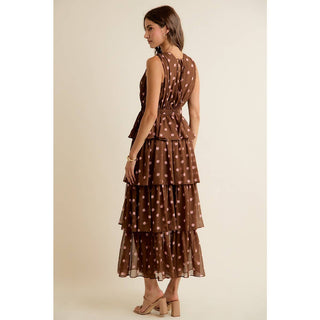 Pretty Woman Tiered Polka Dot Dress