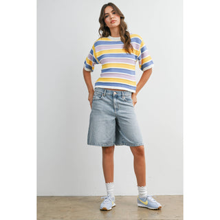 Spring Pastels Striped Knit