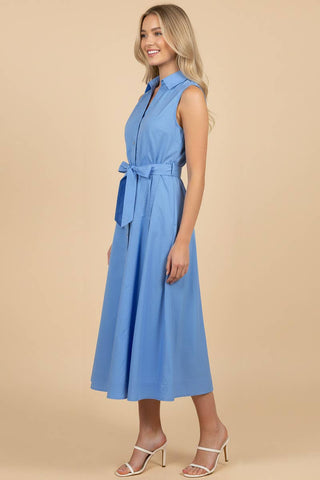 Mocha Latte Belted Dress