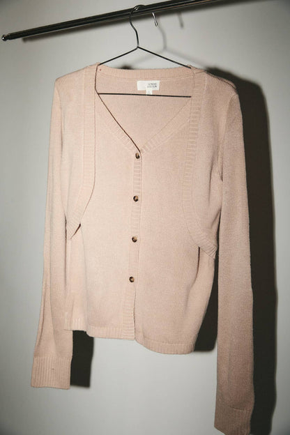 LONG SLEEVE BOLERO LAYERED SWEATER CARDIGAN