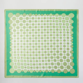 Multi Color Polka Dot Print Square Bandana Scarf